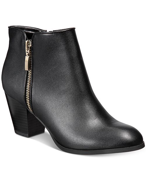 macys low heel booties