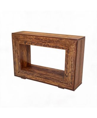 47" Farmhouse Entryway Console Table with Charging Station