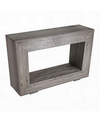 47" Farmhouse Entryway Console Table with Charging Station