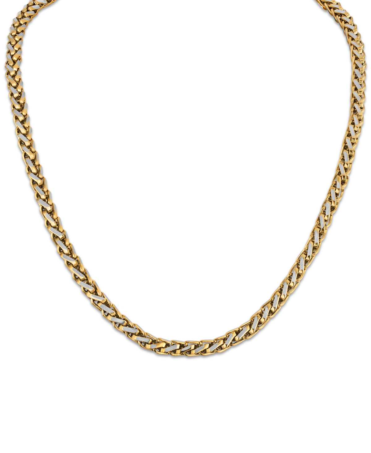 Esquire Men's Jewelry Two-Tone Stainless Steel Chain Necklace