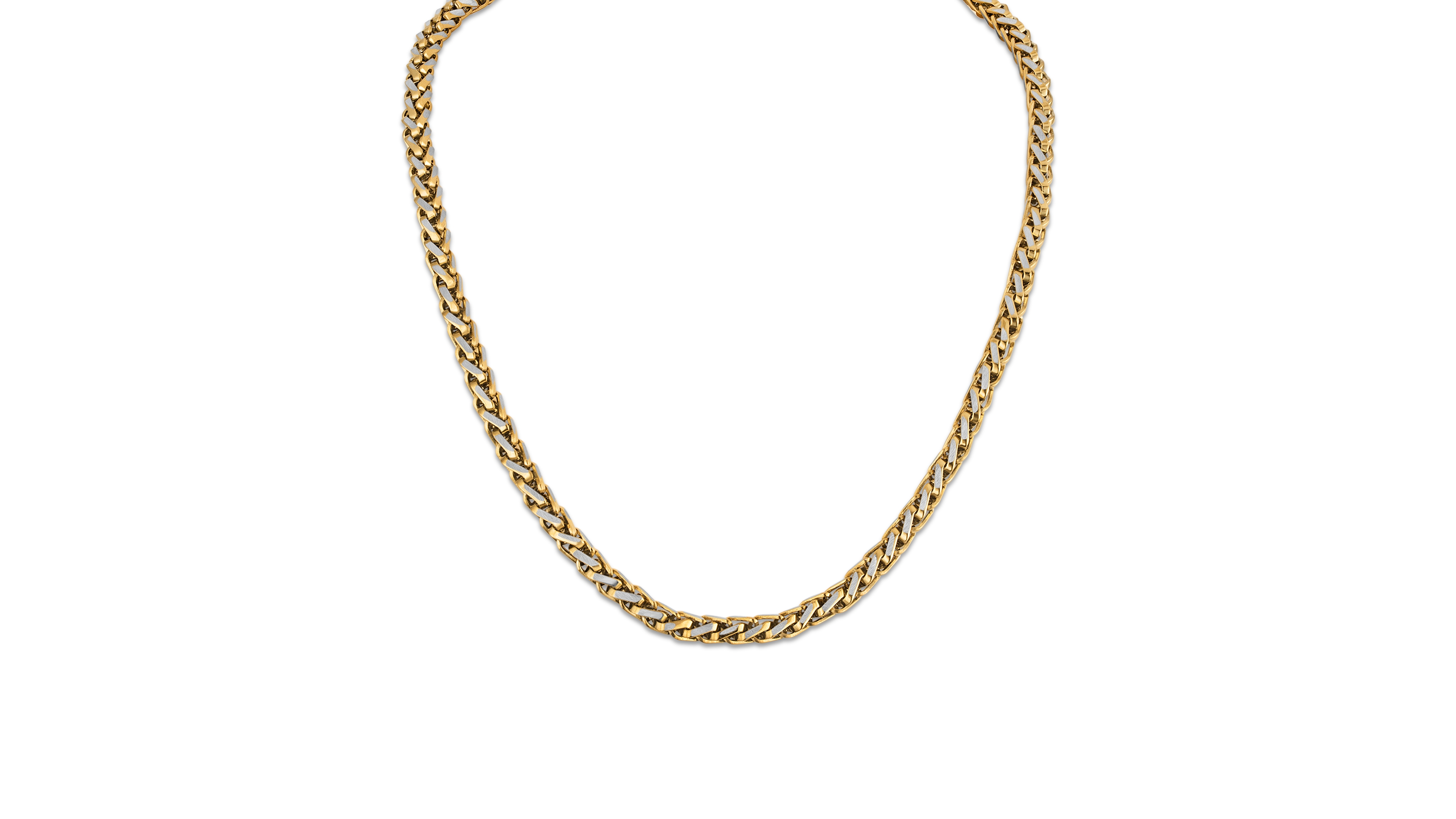 Esquire Men's Jewelry Two-Tone Stainless Steel Chain Necklace