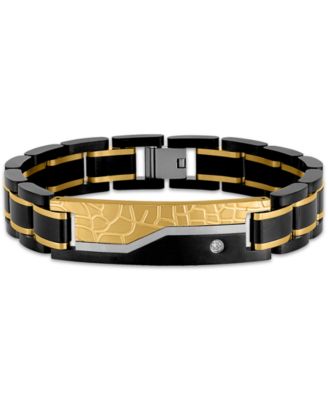 Diamond Two-Tone Link Bracelet