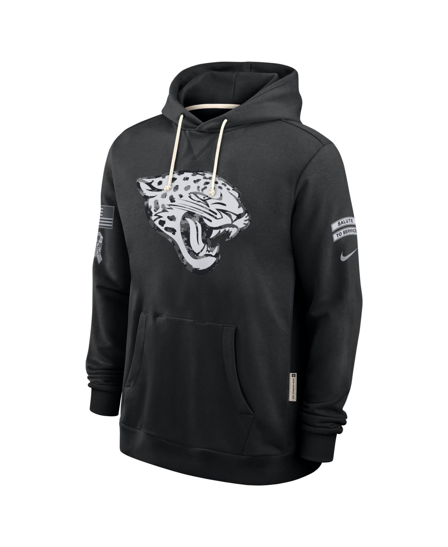 Men's Black Jacksonville Jaguars 2026 Salute to Service Sideline Pullover Hoodie