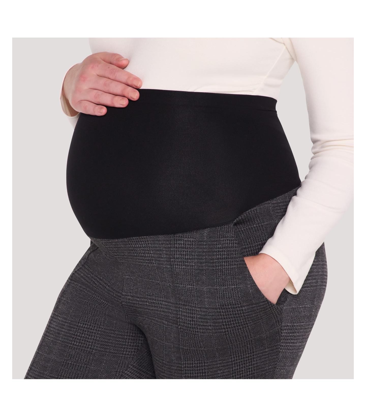 Женские зауженные брюки для беременных Motherhood Maternity Mia Secret Fit, цвет: Серый клетчатый — фото 5