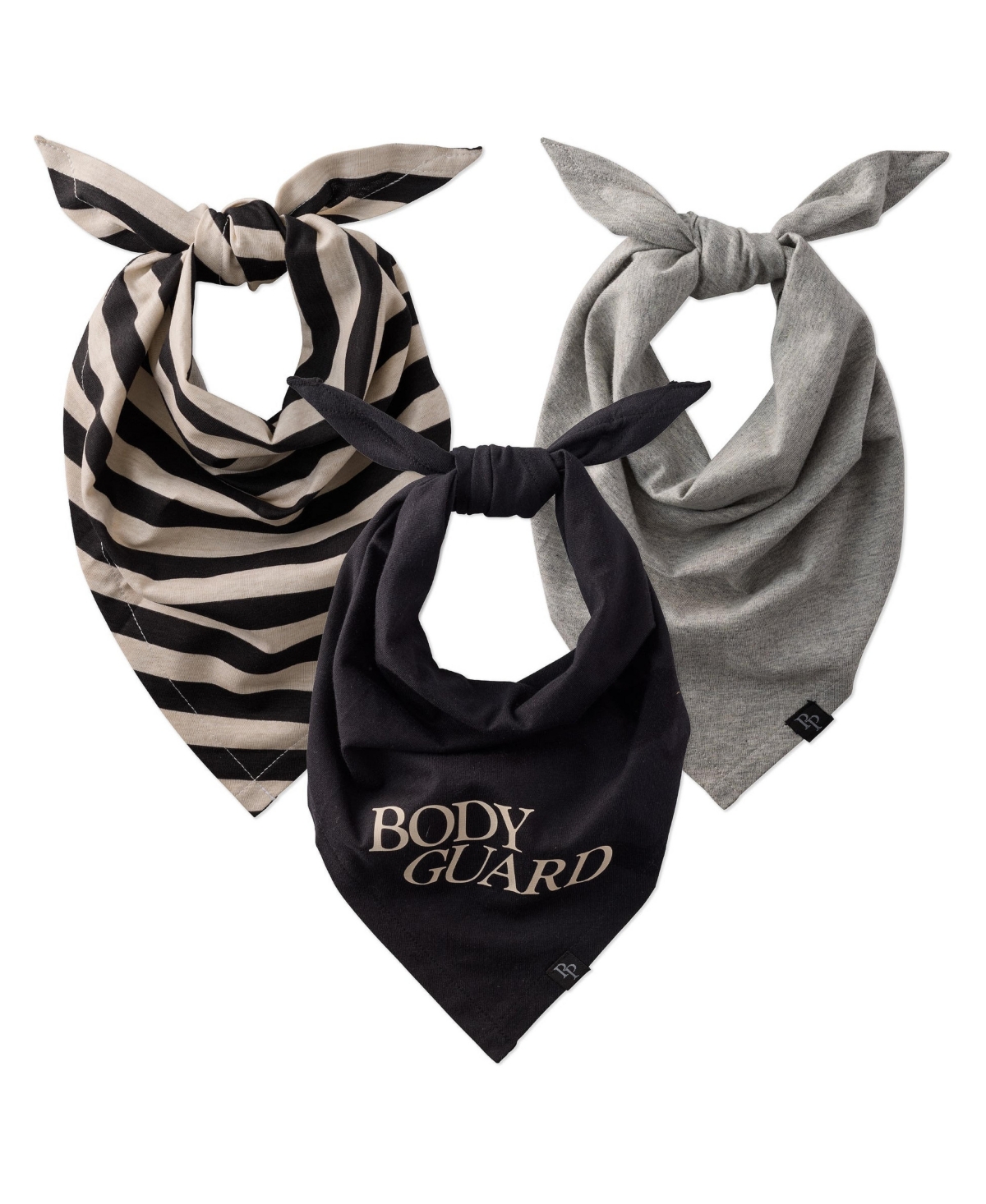 Pet Passion Bandit The Pet Bandana, 3 Pack - Black sand