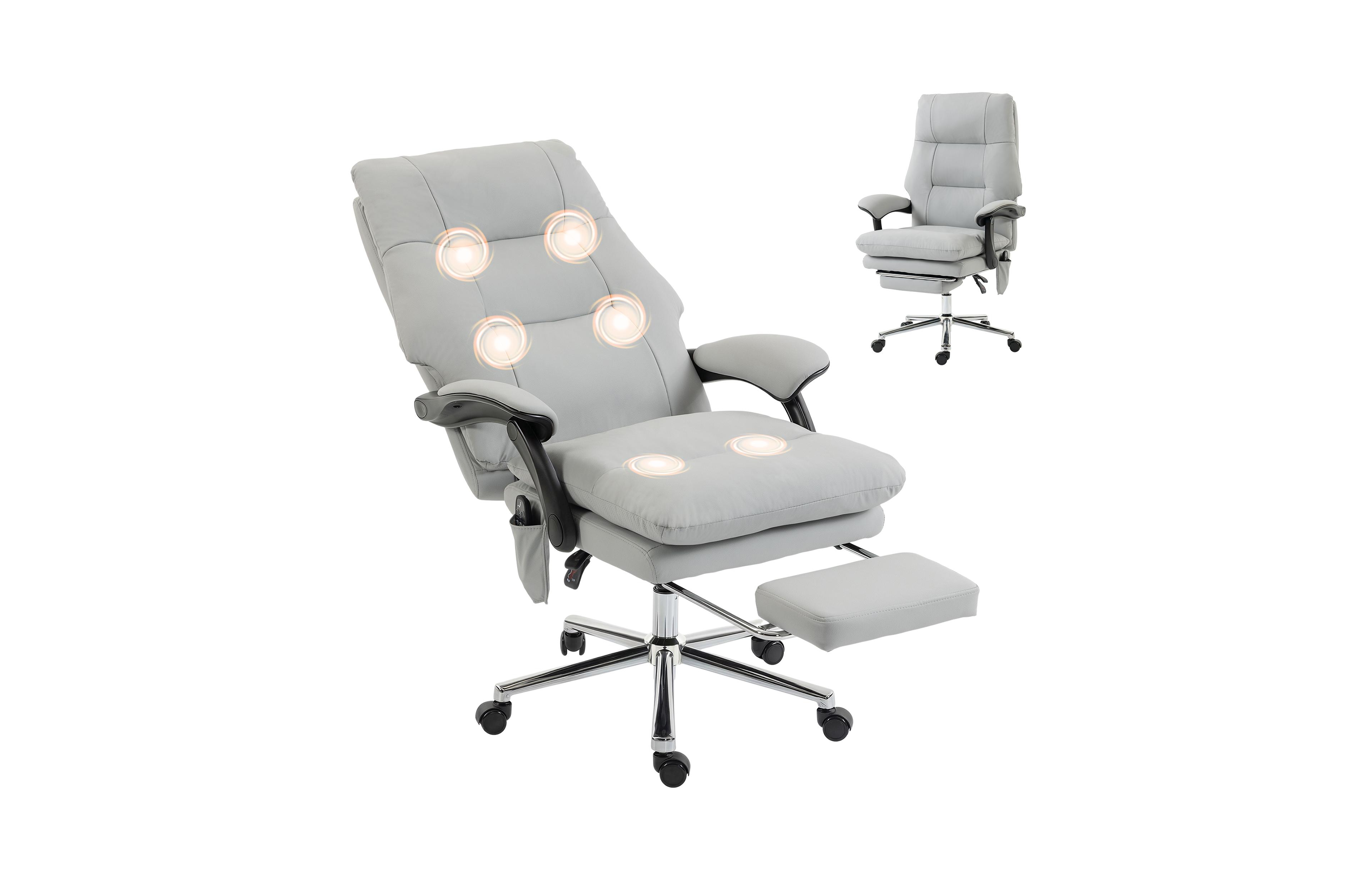 Homcom 6-Point Massage Office Chair, Ergonomic Desk Chair