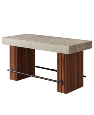 Counter Height Dining Bar Table for Home Kitchen and Entertainment Area
