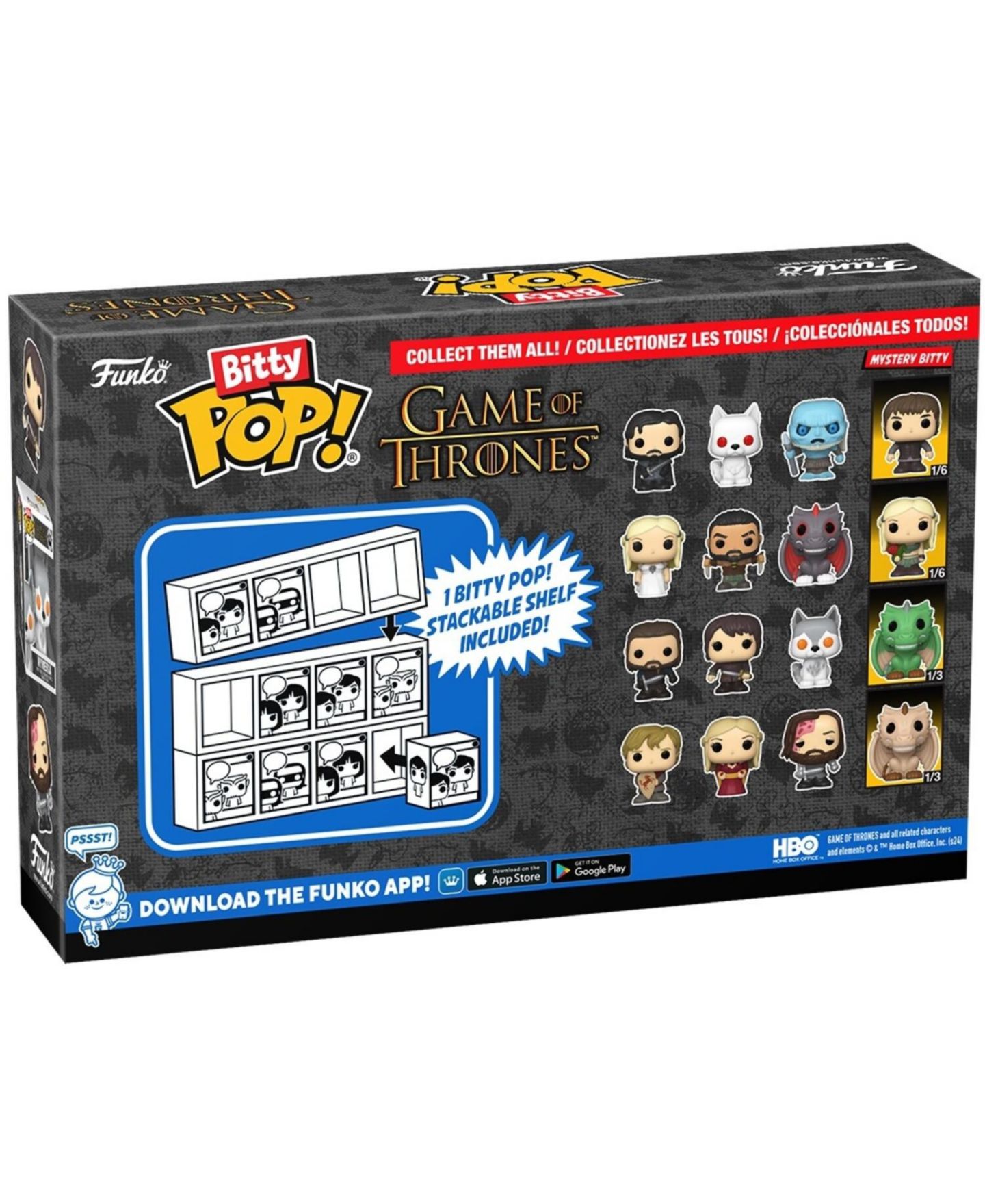 Набор виниловых фигурок Funko Bitty Pop! Game of Thrones Tyrion, 1.25", 4 шт., от 3 лет, цвет: Open Miscellaneous — фото 3