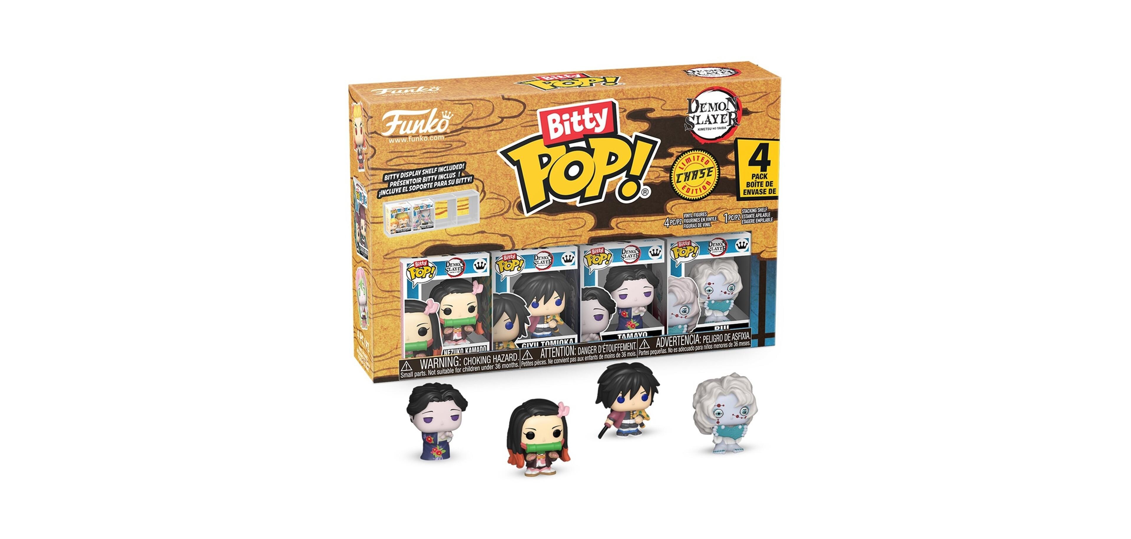 Funko Bitty Pop! Demon Slayer Nezuko Series 2 1.25" 4-Pack Vinyl Figure, Ages 3+