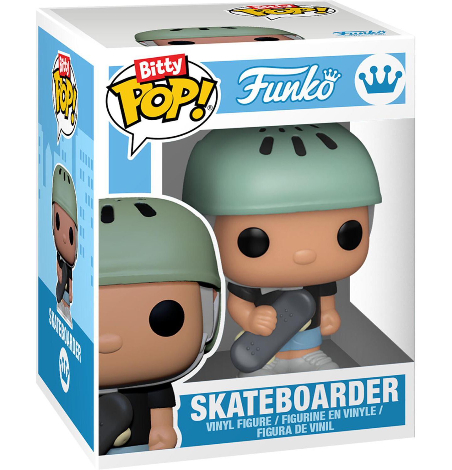 Игровой набор Funko Bitty Pop Towns: Городской скейтбордист и скейт-шоп, цвет: Open Miscellaneous — фото 1