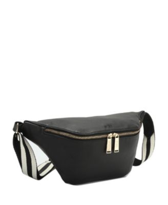 Dash Genuine Leather Crossbody Chest Bag, Sling Bag, Fanny Pack, Waist Bag, Belt Bag, Travel Purse with Adjustable Guitar Strap and Zip Pockets
