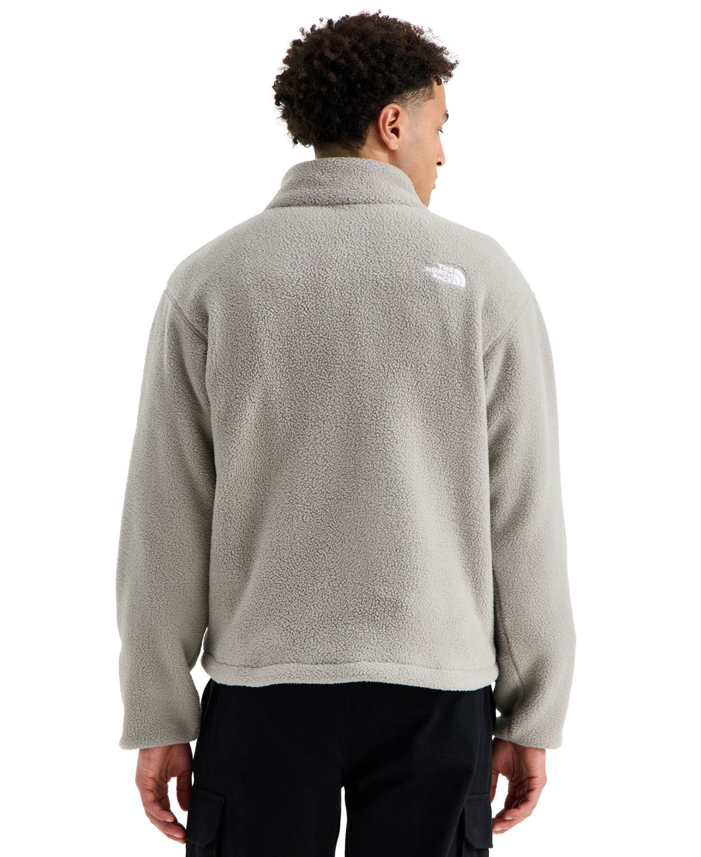 Мужской свитер The North Face Fleeski Relaxed-Fit Quarter-Zip Fleece Pullover, цвет: Серо-бежевый — фото 4