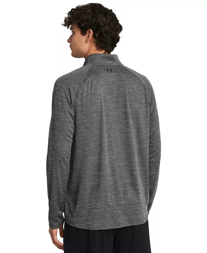 Men's UA Tech Space-Dyed Half-Zip Performance Sweatshirt - thumbnail 3