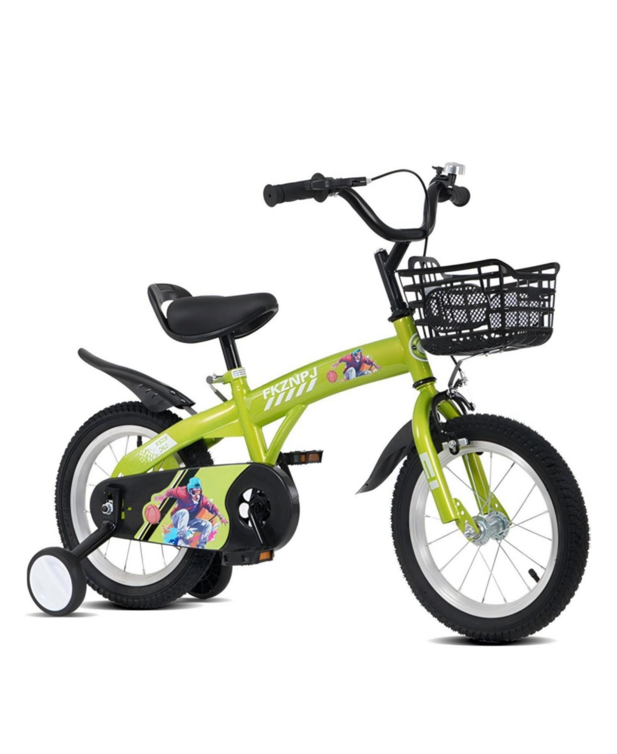 ECHTPeak 16 Inch Sporty Steel Kids Bike with Adjustable Saddle, Ages 4-7