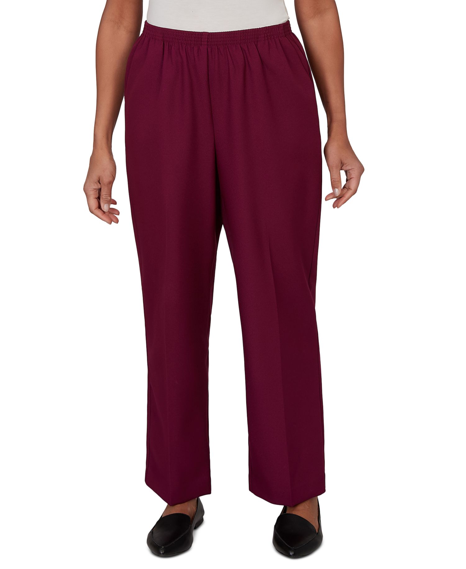 Petite Colored Classic Pull-On Pants