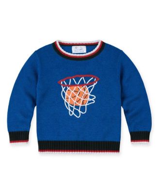 Toddler Boys' 2T-5T Long-Sleeve Basketball Cotton Sweater
