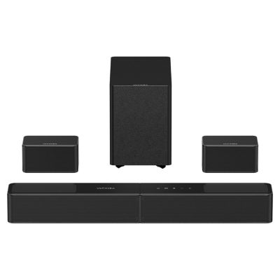 Poseidon M90 5.1.2ch Dolby Atmos Soundbar System with Dual Up-Firing Drivers, 384W, 5.25" Wireless Subwoofer, 2 Wireless Rear Speakers