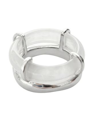 Cove White Gemstone Sculpted Ring