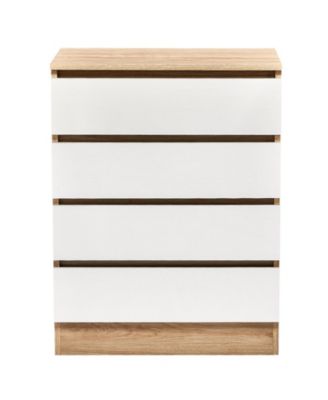 4-Drawer Dresser Cabinet with Handle-Free Design