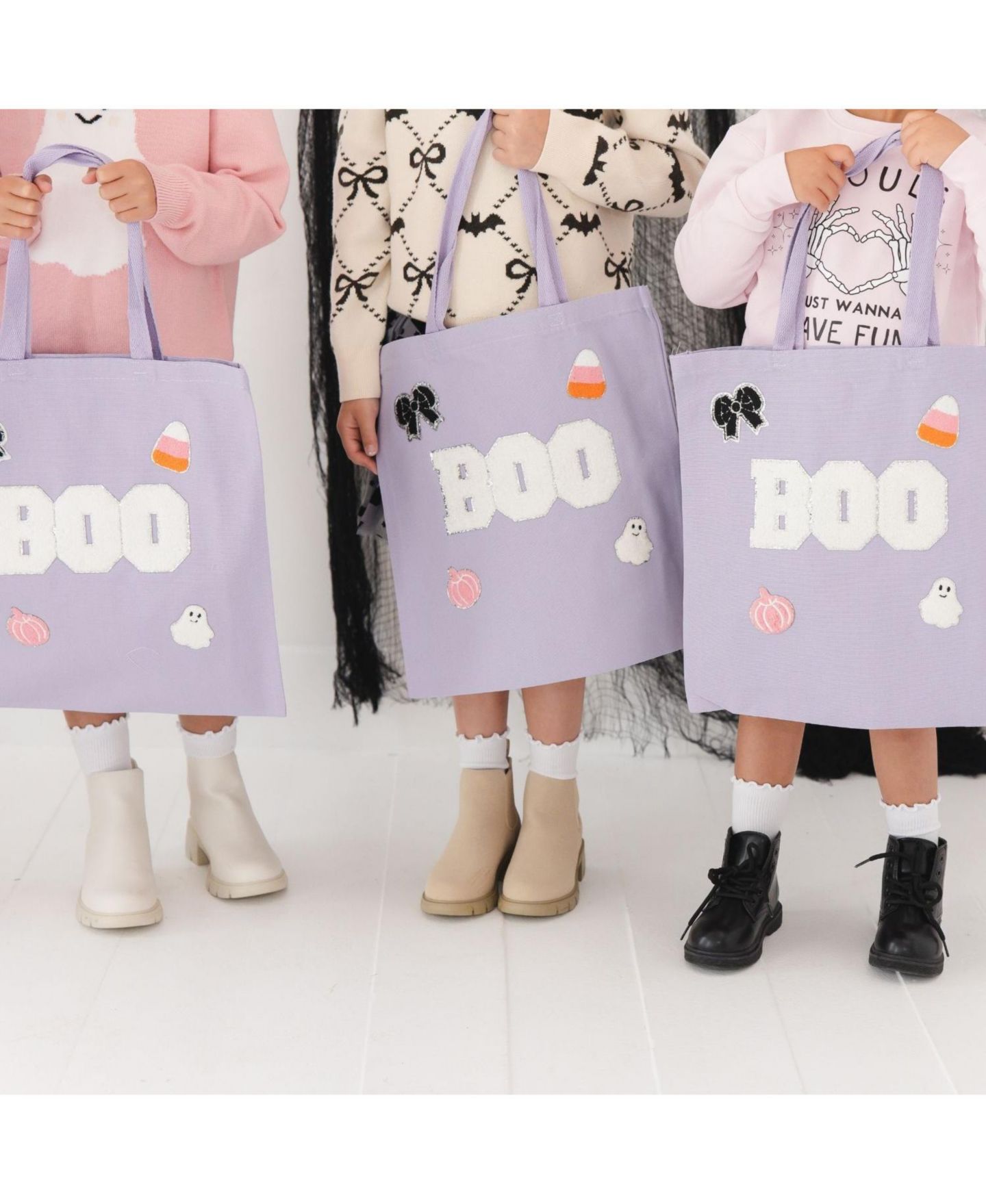 Сумка Sweet Wink Boo Trick Trick-or-Treat Halloween Tote для девочек, цвет: Лавандовый — фото 5