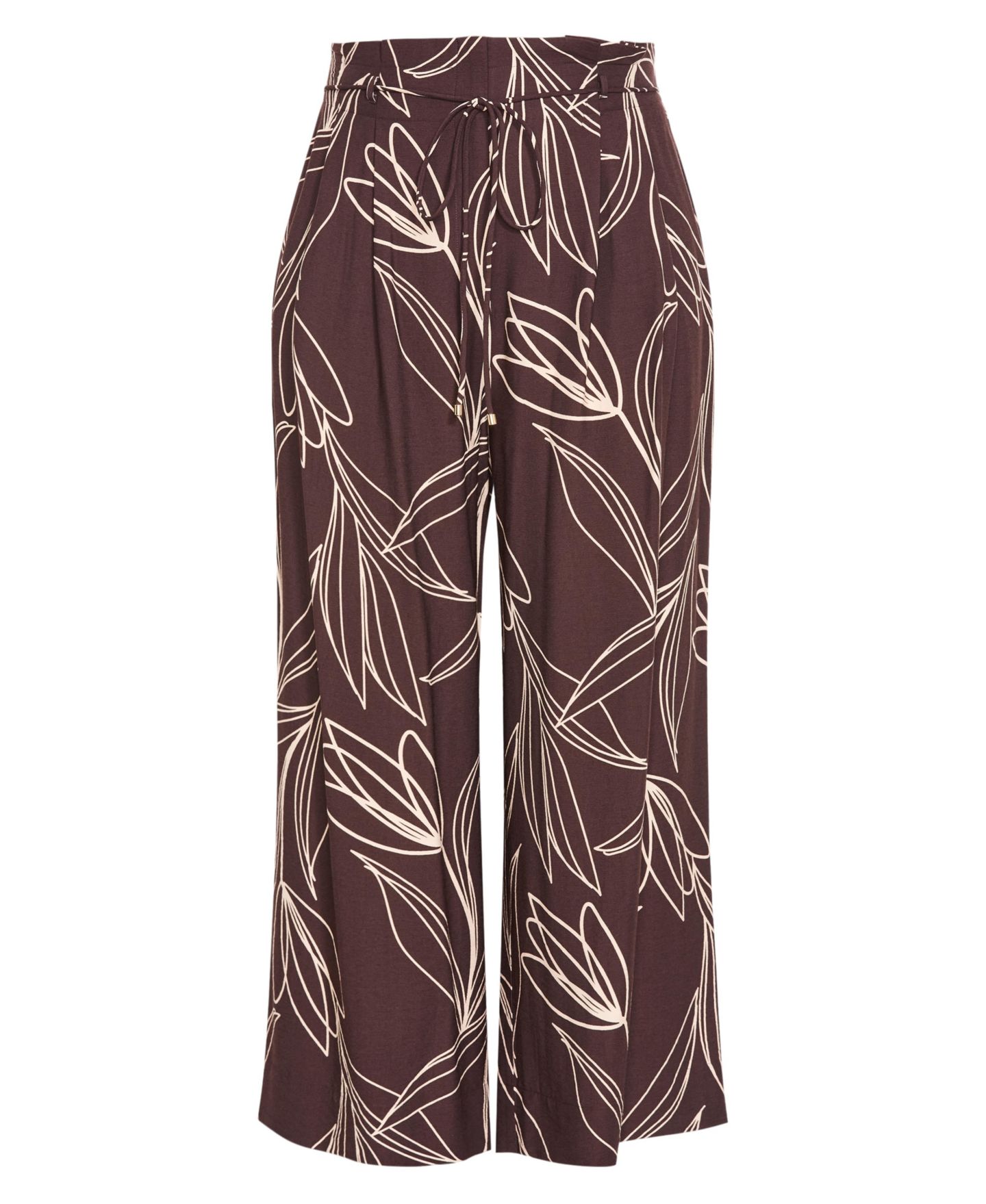 Женские брюки CITY CHIC Athena Bloom Print Wide Leg, цвет: Шоколадный — фото 5