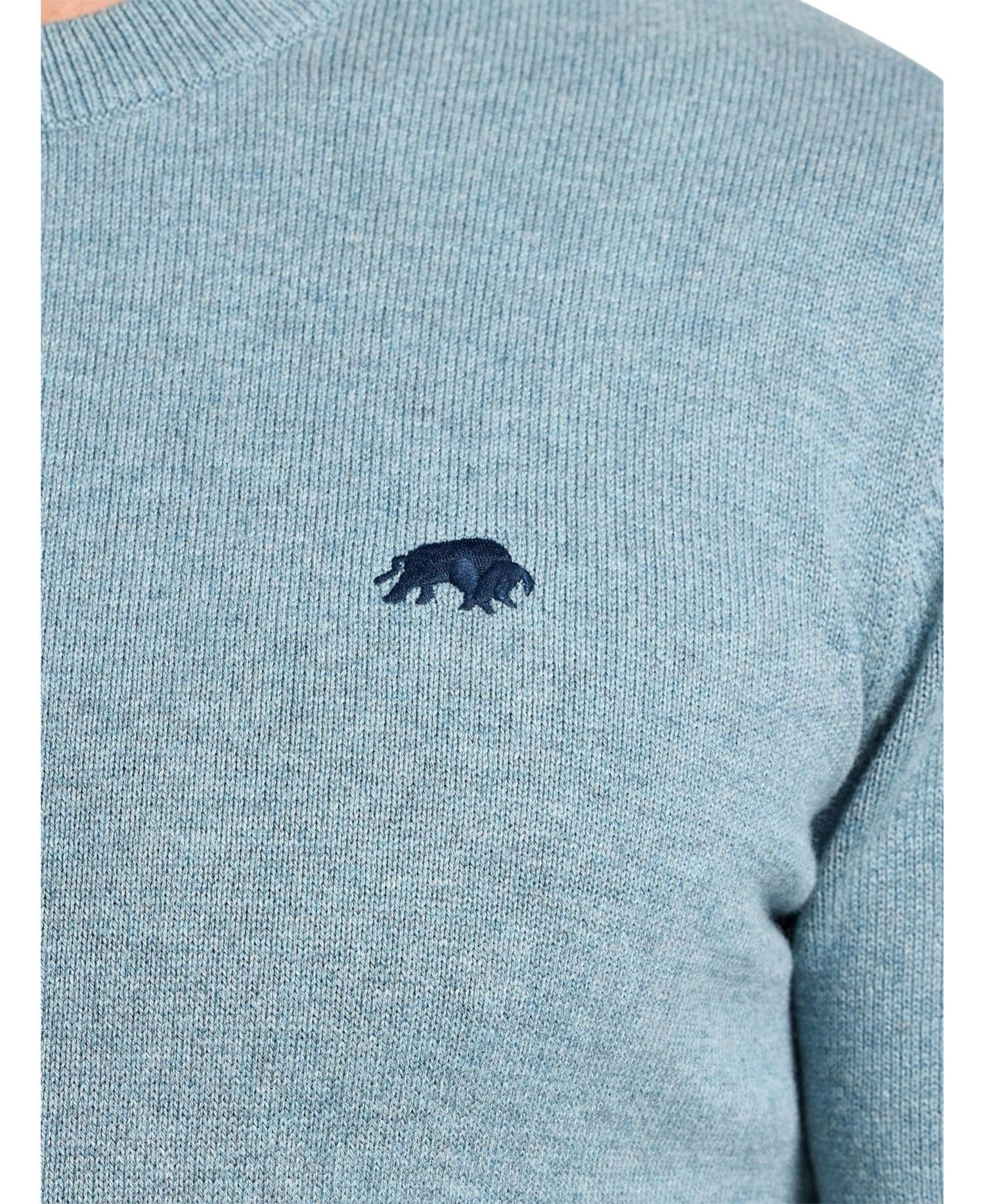 Men's Cotton-Blend Classic-Fit Crew Neck Sweater
