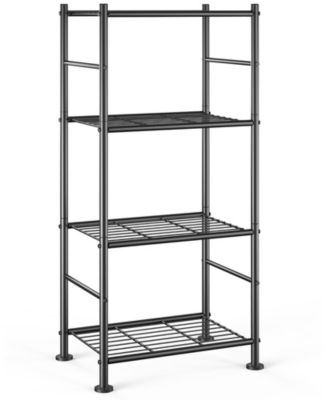 Storshelves Tier Metal Shelving Adjustable Feet Bathroom Hardware