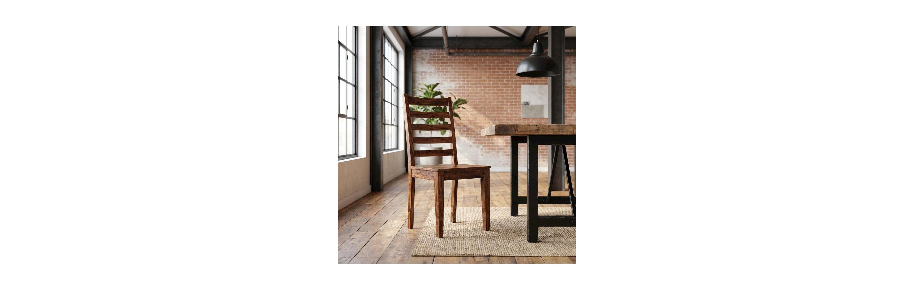 Starlight Canyon Home Solid Sheesham Wood Modern Farmhouse Dining Chair for Kitchen or Dining Room