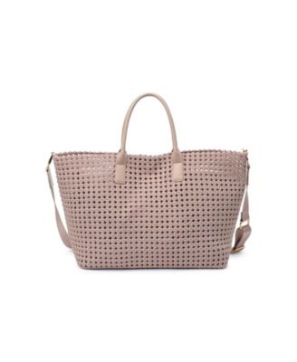 Women's Solstice Large Braided-Design Adjustable Shoulder Strap Tote, 20.8" x 6.7" x 12.6"