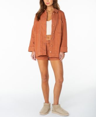 Women's Lost Treasure Oversized Vintage-Inspired Shirt Jacket
