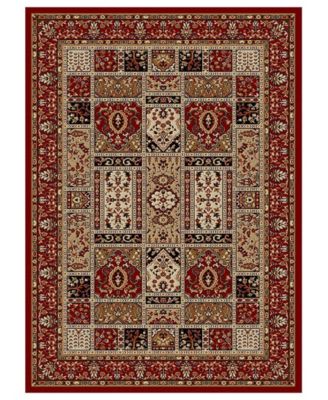 Pesaro Panel Red 5'5" x 7'7" Area Rug