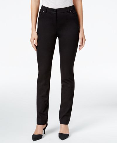 Style & Co Slim-Leg Pants, Only at Macy's - Women - Macy's