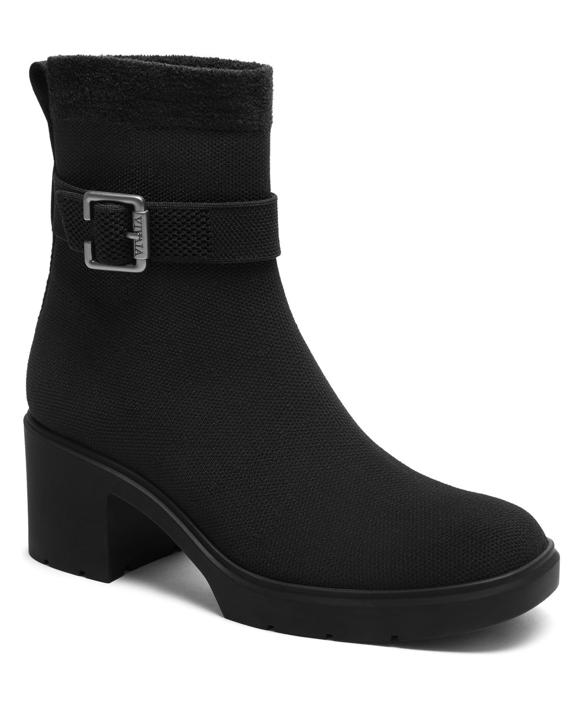 Vivaia Women's Gisella Square-Toe Block Heel Water-Repellent Boots