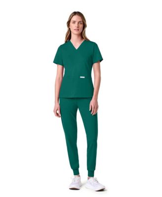 UltraSOFT Women's Scrub Set, 6-Pocket, Slim Fit Medical Uniform Scrub Set