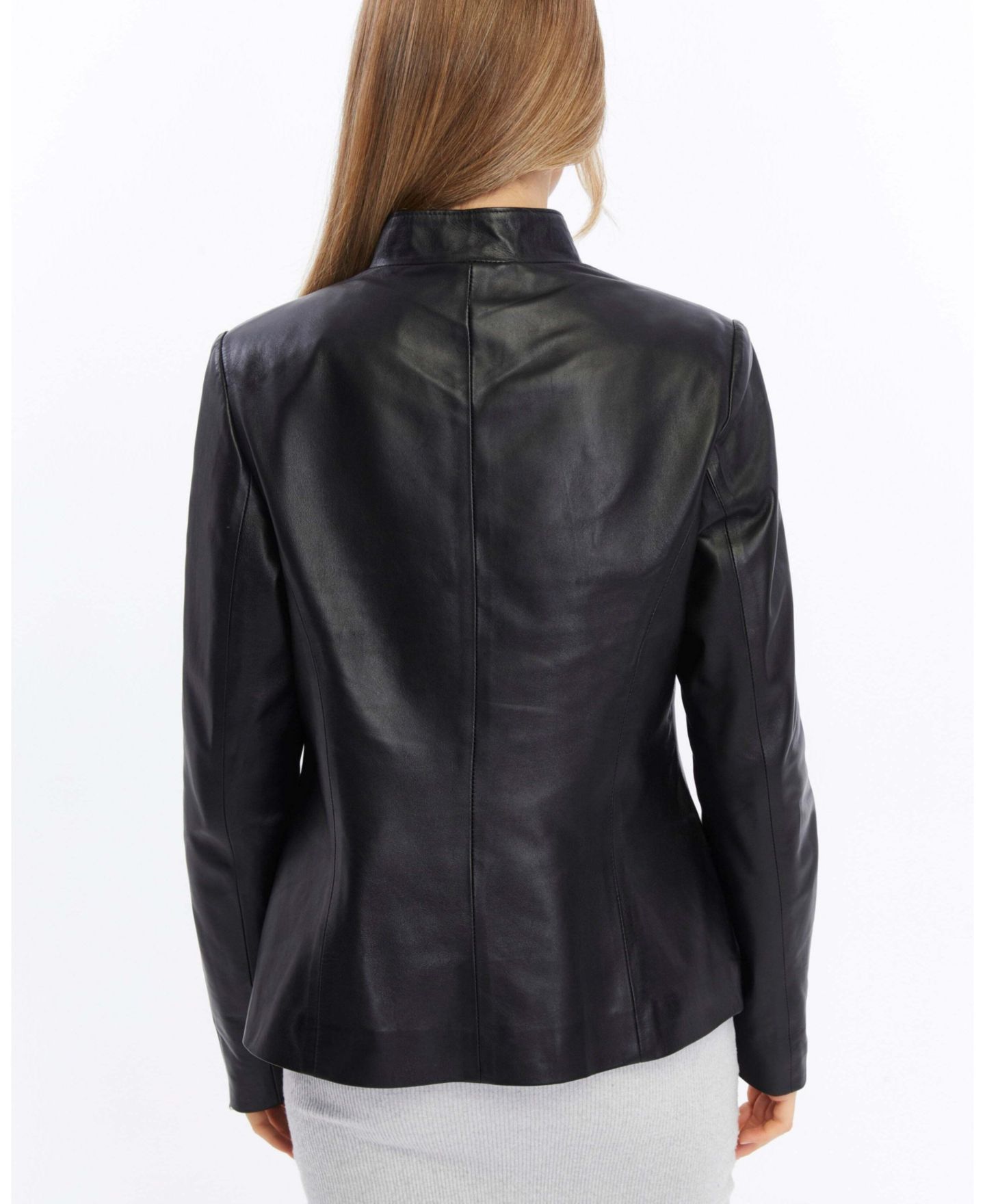 Женская куртка Furniq UK Elspeth Leather, цвет: Чёрный — фото 2
