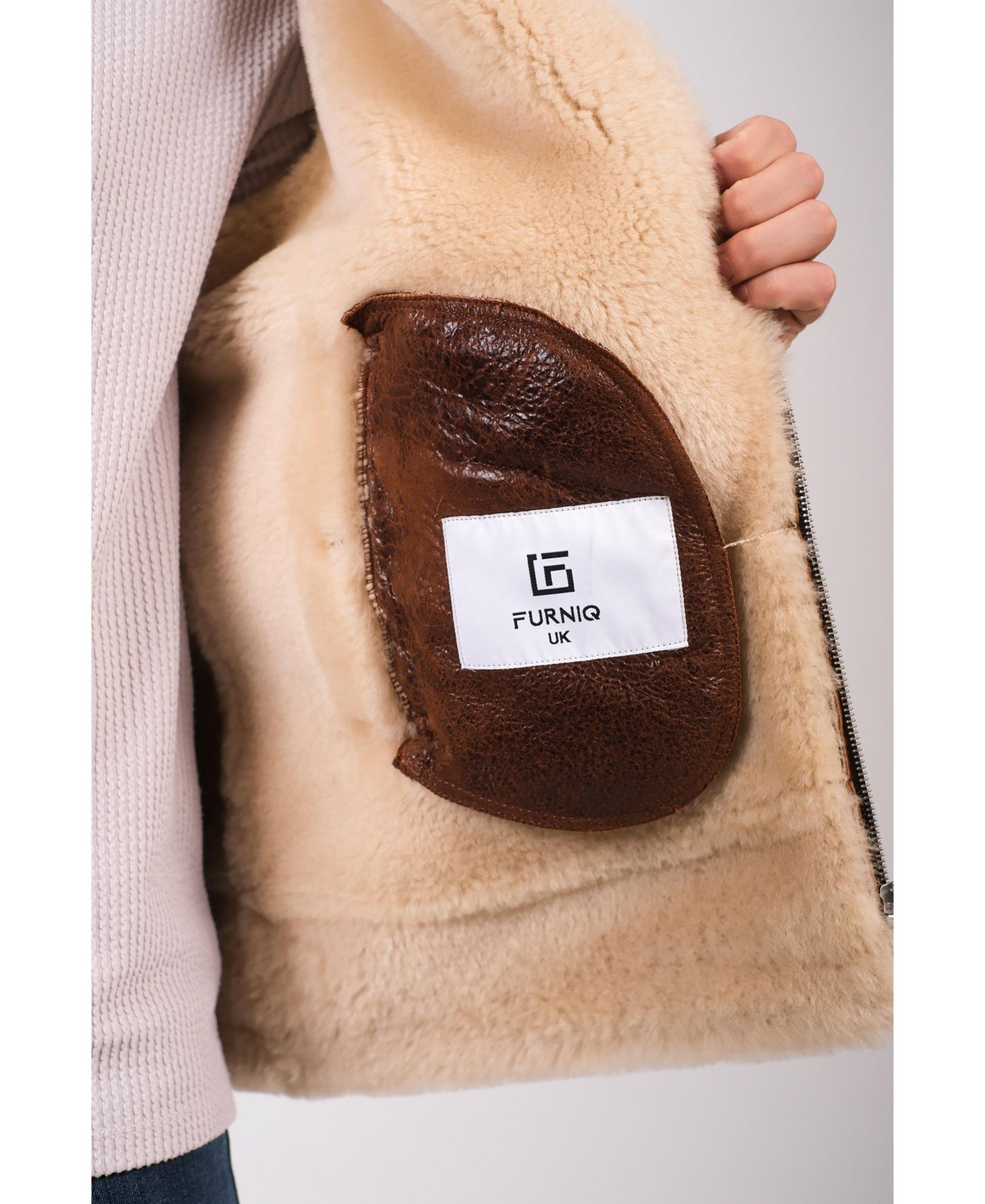 Men's Leather Shearling Aviator Jacket