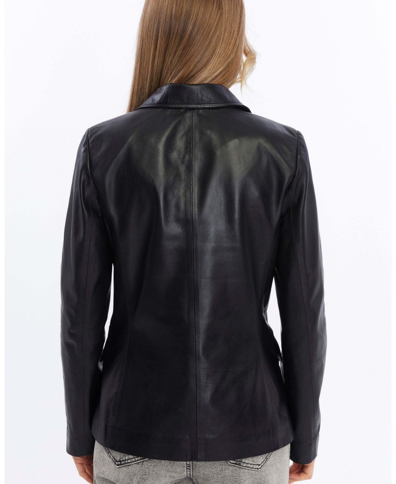 Women's Esther Leather Blazer Jacket
