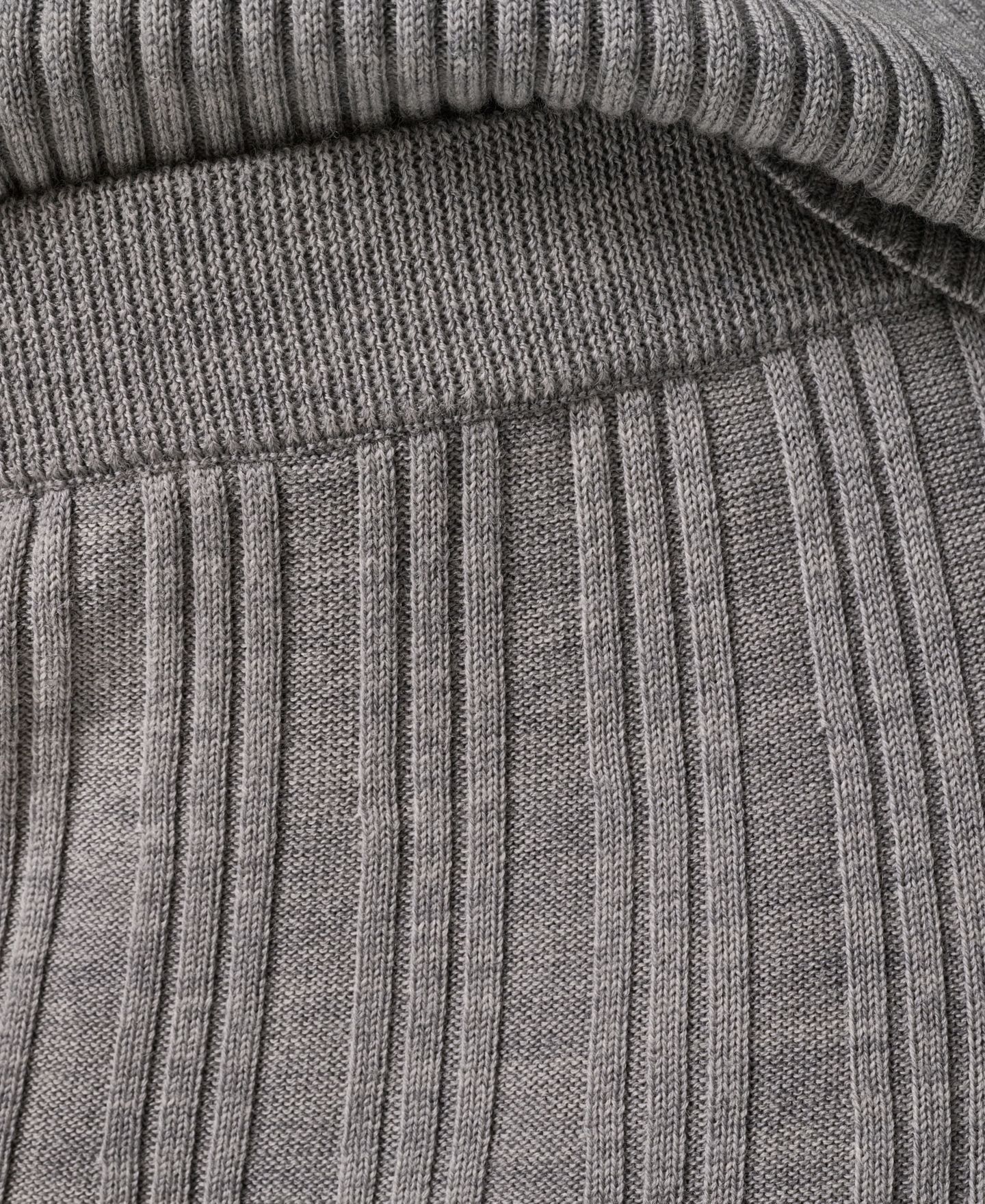 Женская юбка Donna Karan New York Rib Stitch High-Waisted A-Line Wool, цвет: Светлый меланжевый серый — фото 8