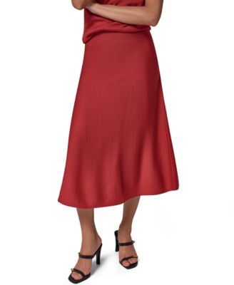 Women's A-Line Midi Pull-On Skirt