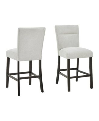 Cavira Modern Upholstered Counter Height Stools, Set of 2