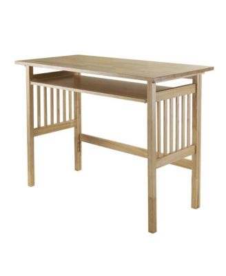 Honey Finish Printer Table, Solid and Composite Wood for Computer Workstations