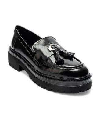 Forever and Always Shoes Women's Marsy Leather Tassel Loafer 