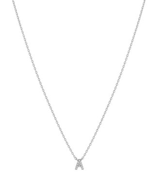 Signature Crystal Initial Necklace