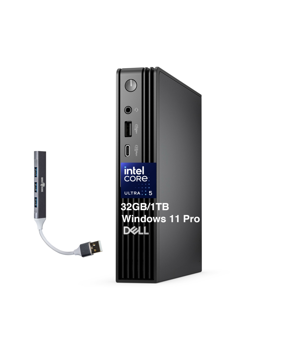 Dell Pro Micro Mini Desktop, 32GB, 1TB Ssd, Windows 11 Pro - Black