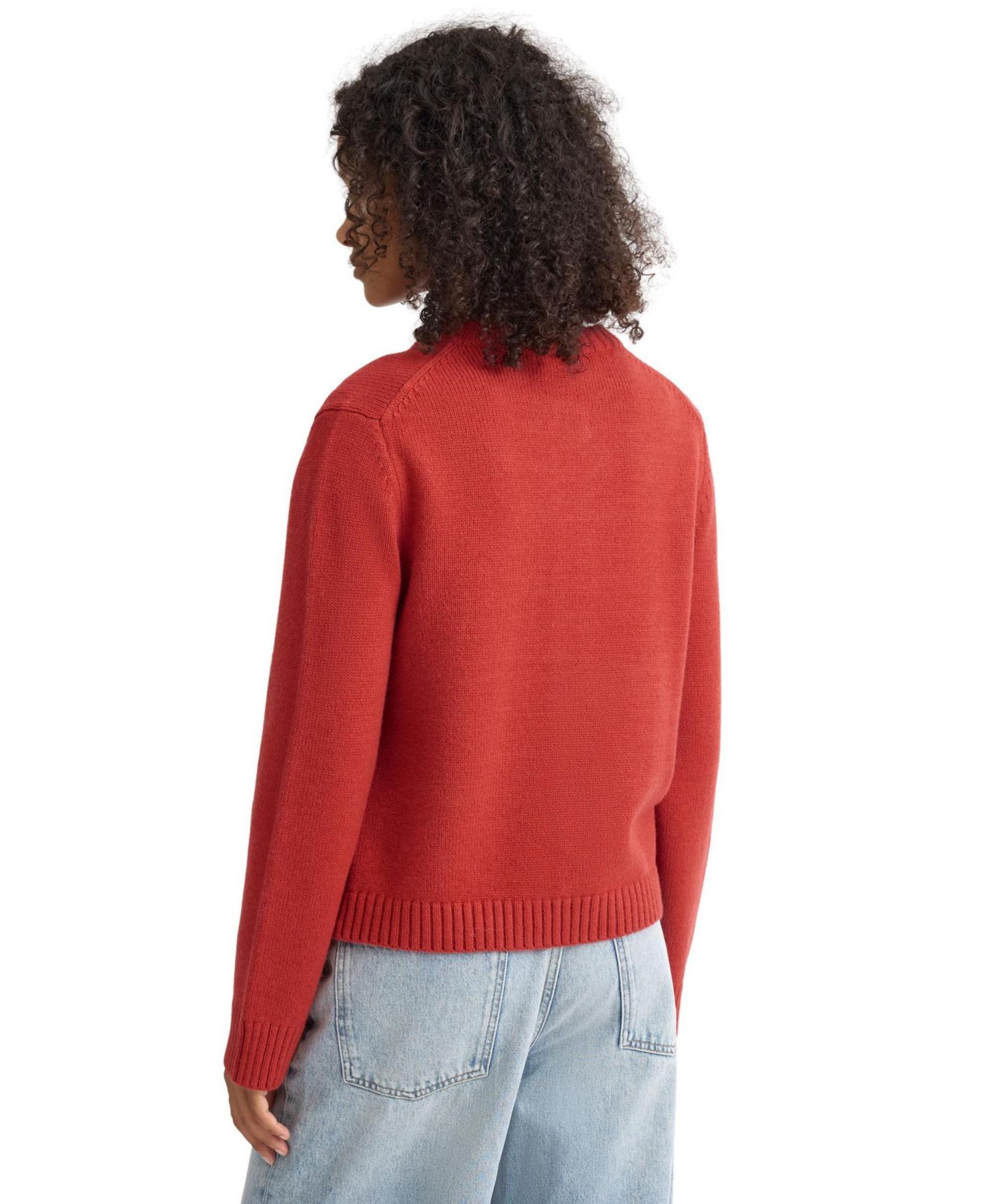 Женский кардиган Albaray Long-Sleeve Crew-Neck Button-Front, цвет: Оранжевый — фото 3