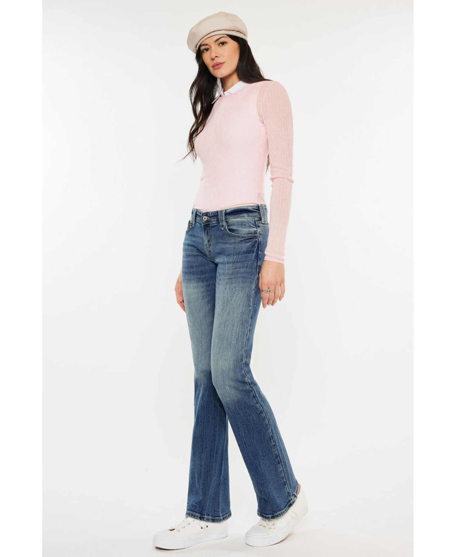 Juniors' Jewel Low-Rise Bootcut Jeans