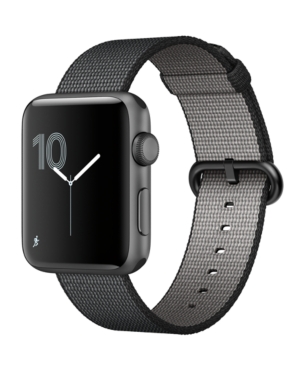 UPC 190198211835 product image for Apple Watch Series 2 42mm Space Gray Aluminum Case with Black Woven Nylon Band | upcitemdb.com