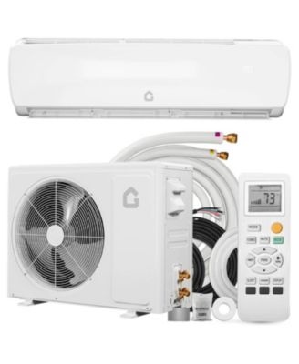 12000BTU Mini Split Ac/Heating System, 115V Q Panel Indoor Unit Split Air Conditioner, for Rooms up to 750 Sq. Ft