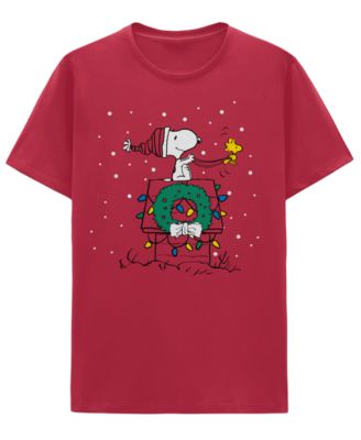 Men's Snoopy House Sleigh Graphic Classic-Fit T-Shirt