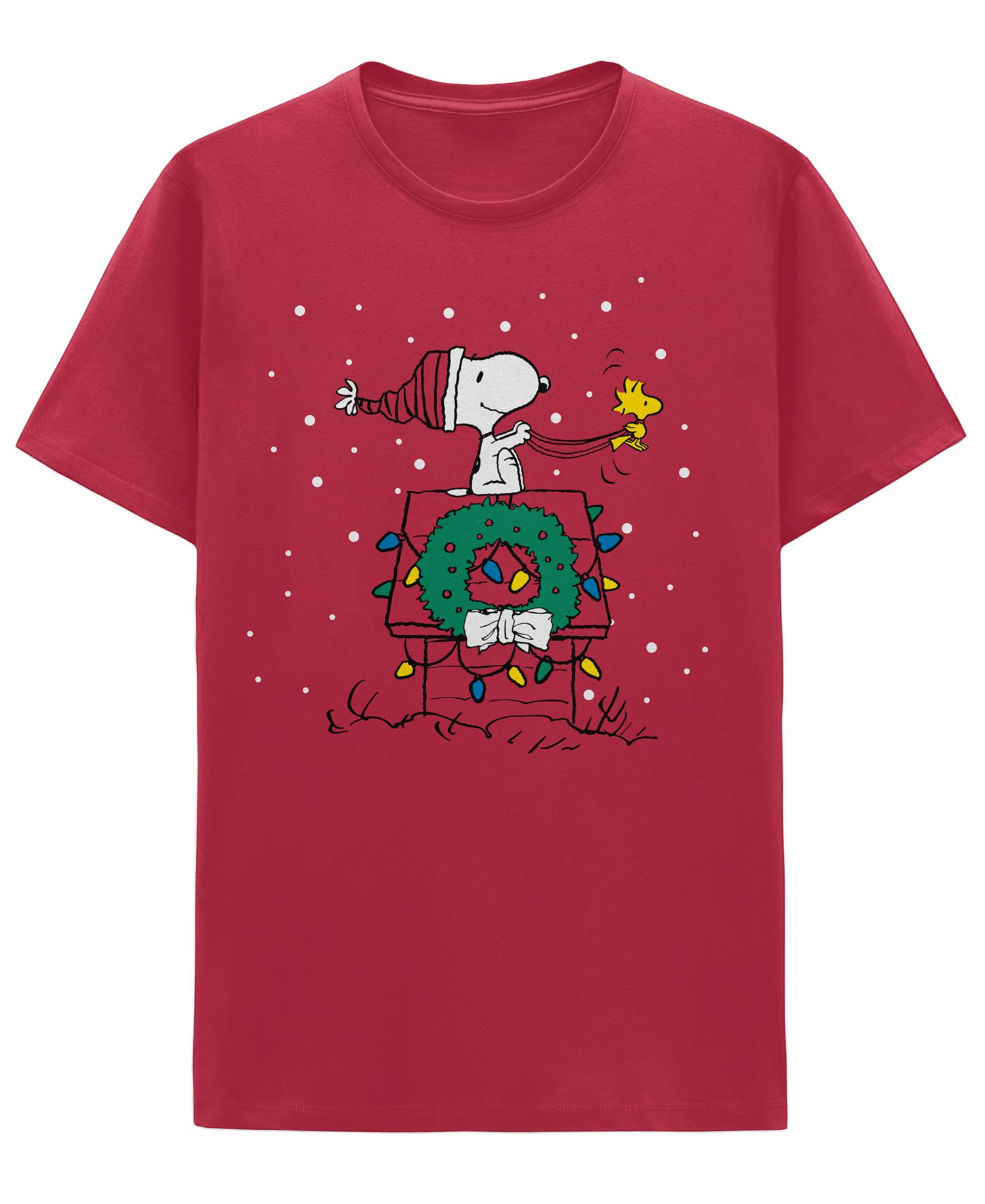 Men's Snoopy House Sleigh Graphic Classic-Fit T-Shirt